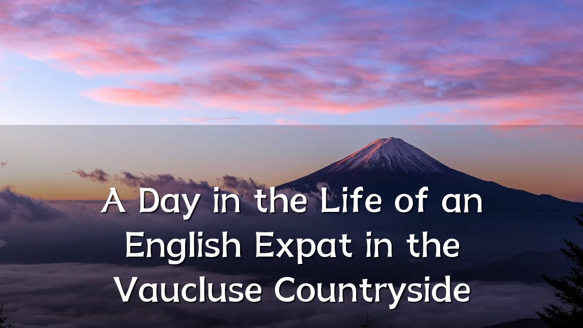 A Day in the Life of an English Expat in the Vaucluse Countryside