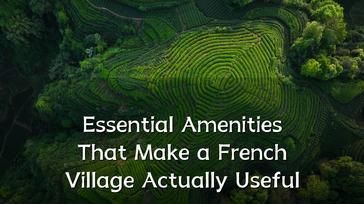 Essential Amenities That Make a French Village Actually Useful