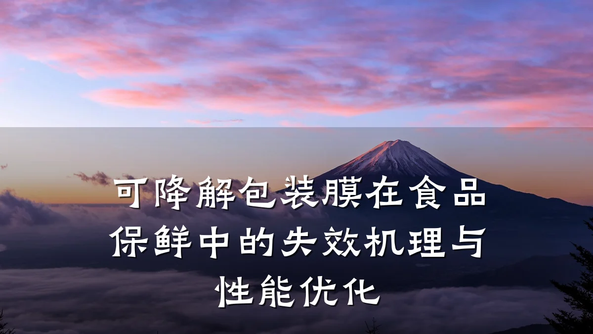 可降解包装膜在食品保鲜中的失效机理与性能优化