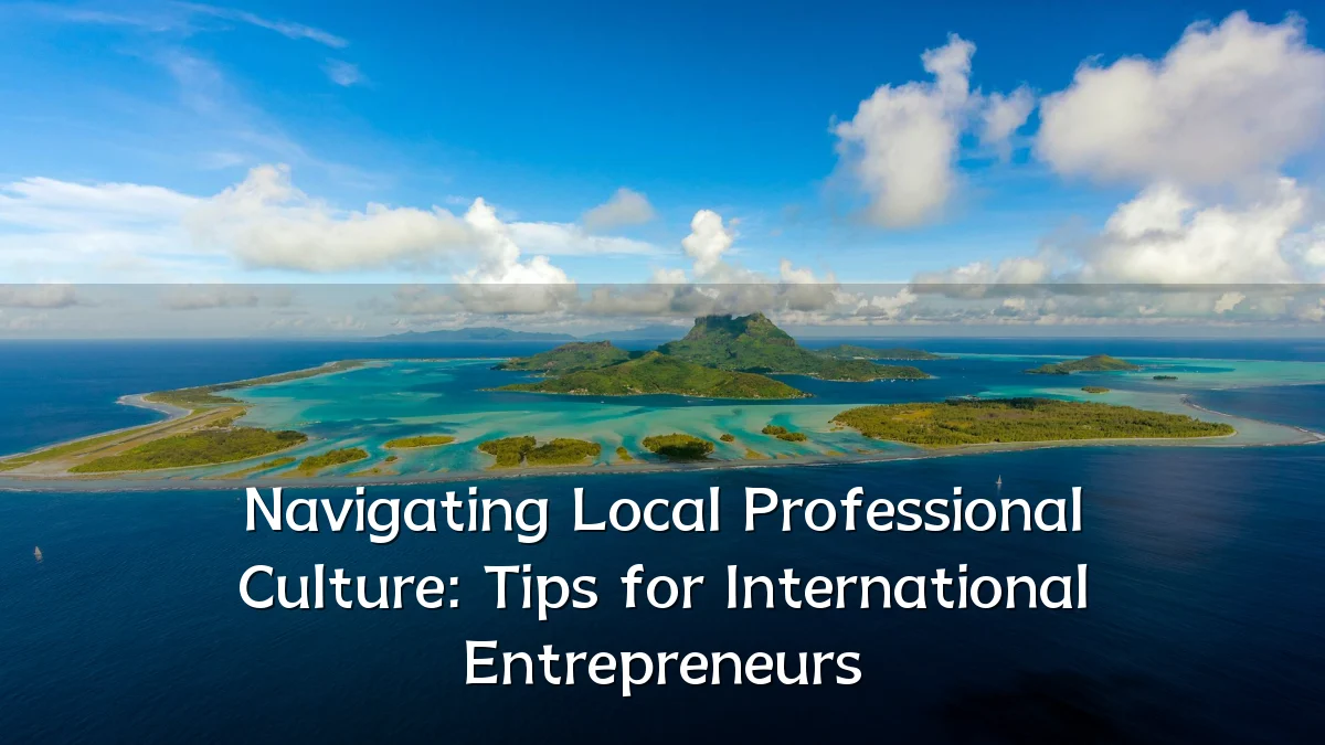 Navigating Local Professional Culture: Tips for International Entrepreneurs