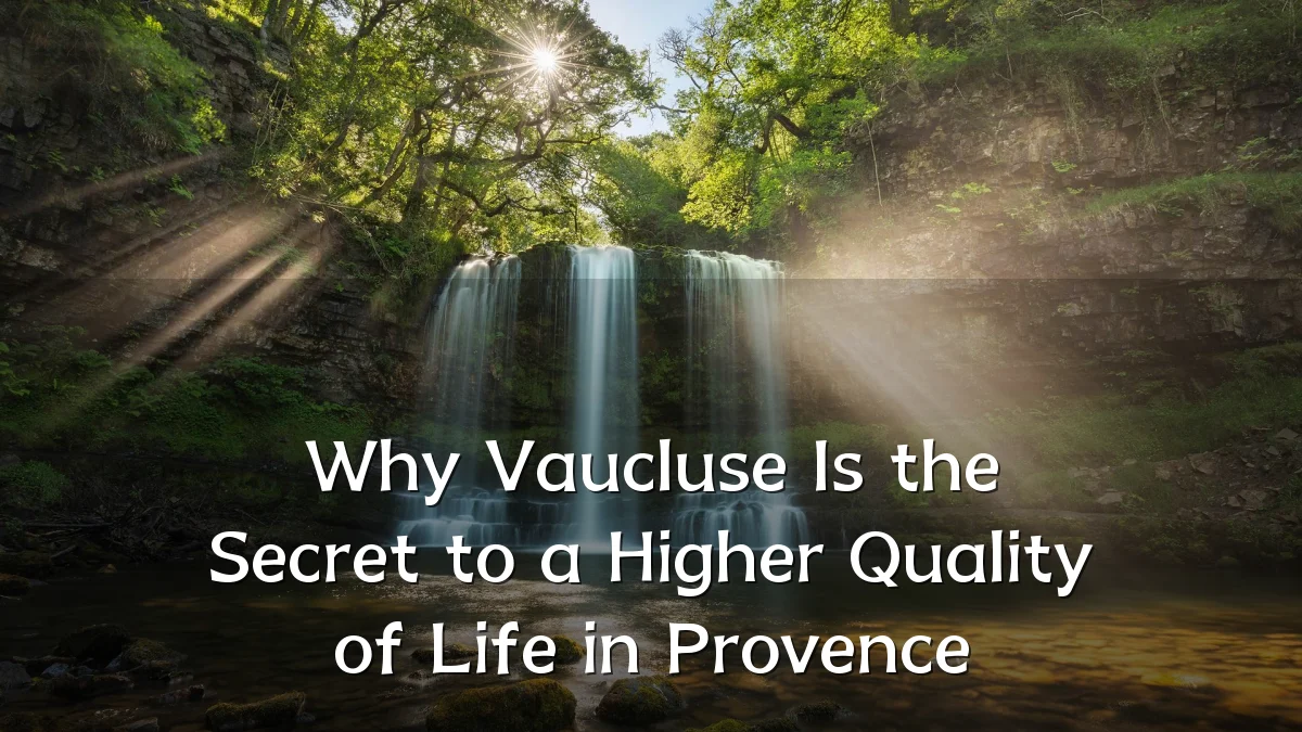 Why Vaucluse Is the Secret to a Higher Quality of Life in Provence