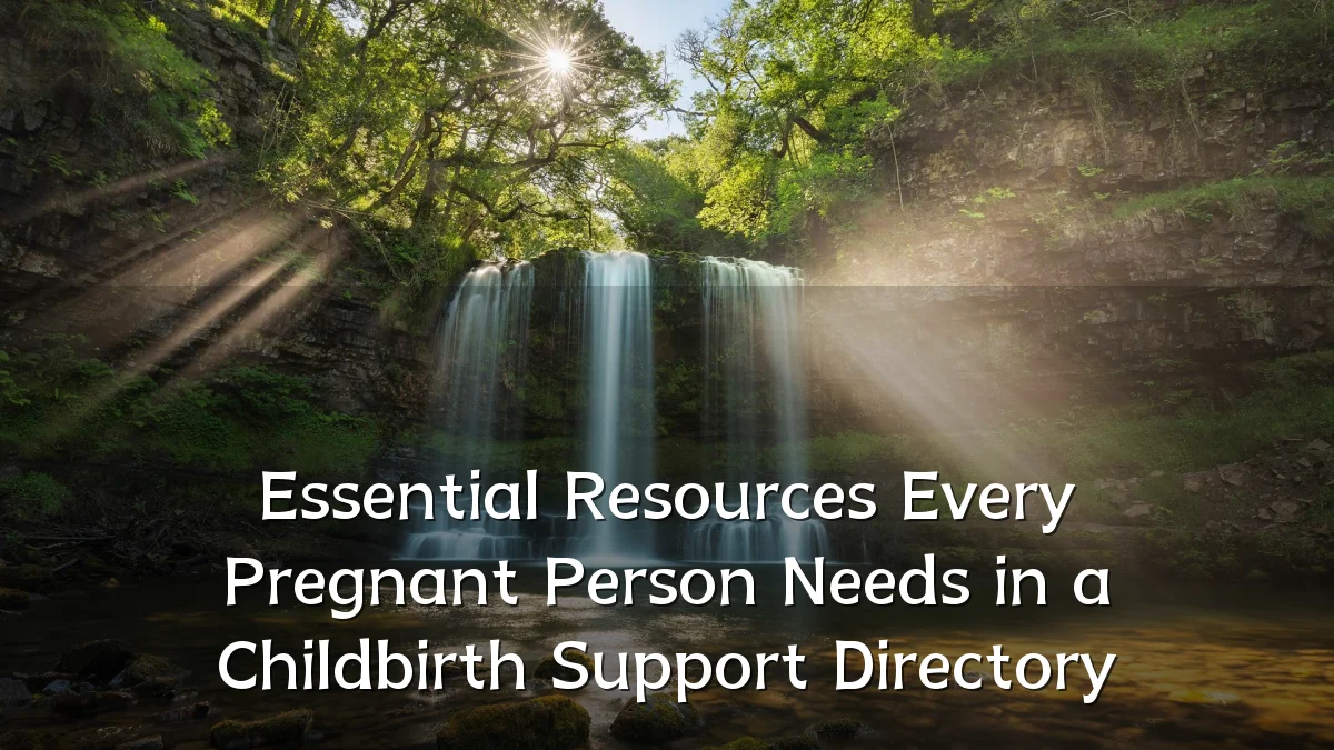 Essential Resources Every Pregnant Person Needs in a Childbirth Support Directory