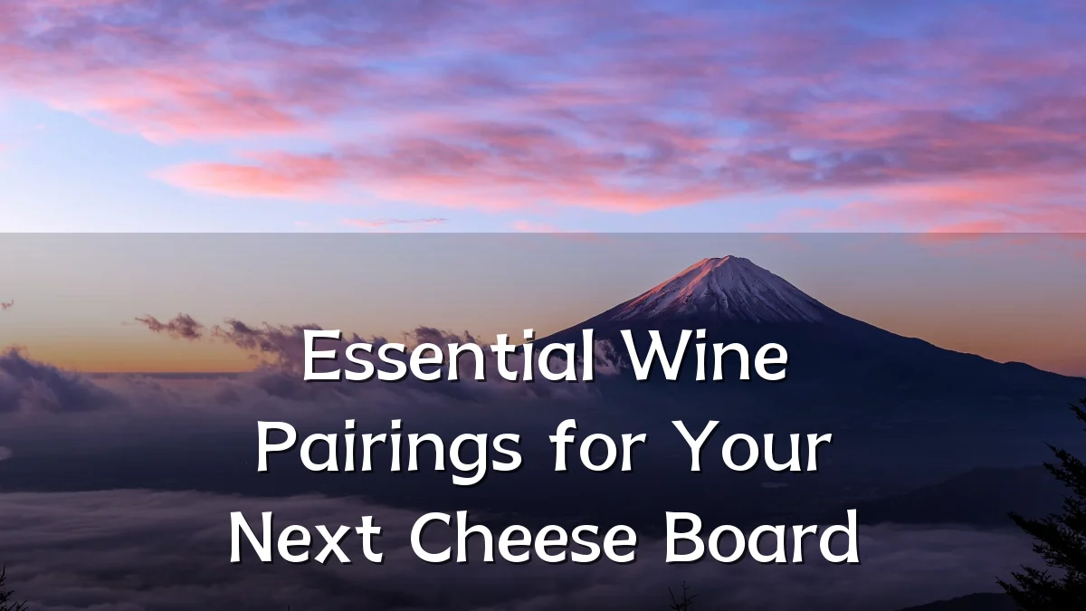 Essential Wine Pairings for Your Next Cheese Board