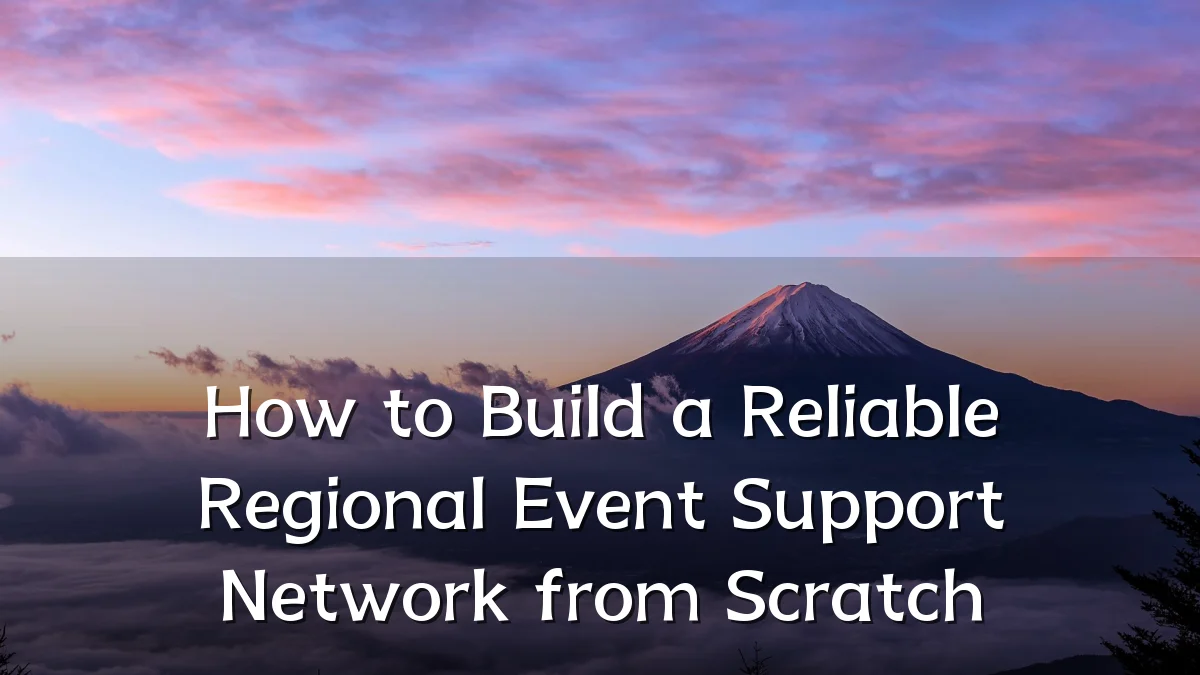 How to Build a Reliable Regional Event Support Network from Scratch