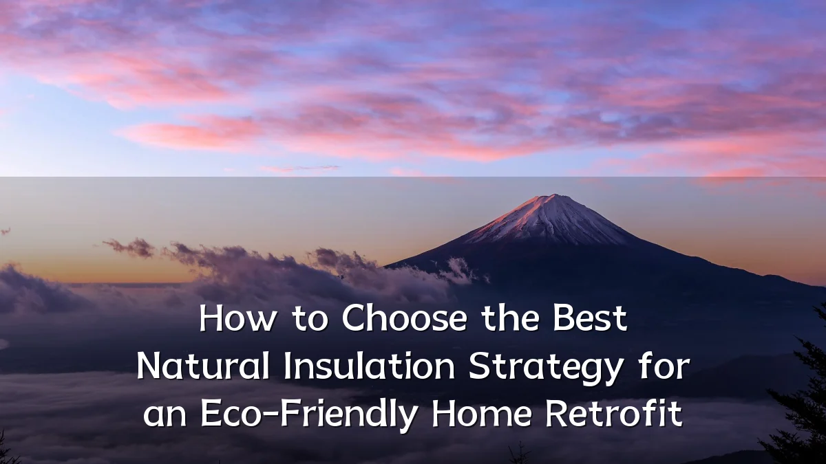 How to Choose the Best Natural Insulation Strategy for an Eco-Friendly Home Retrofit