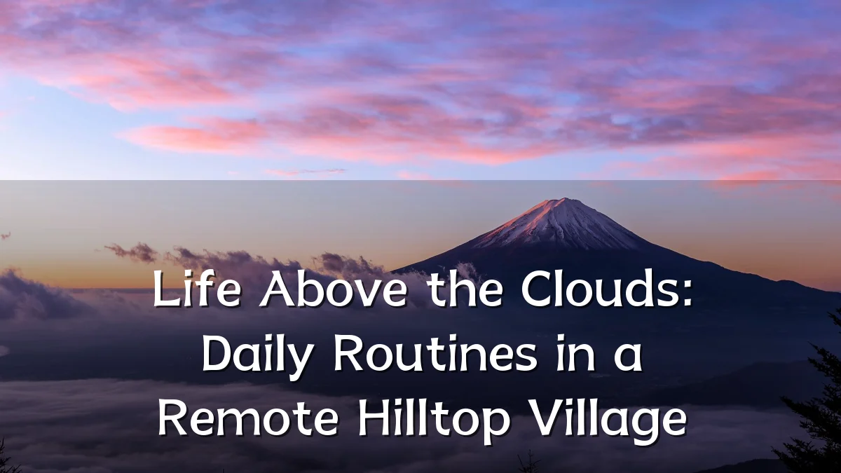 Life Above the Clouds: Daily Routines in a Remote Hilltop Village