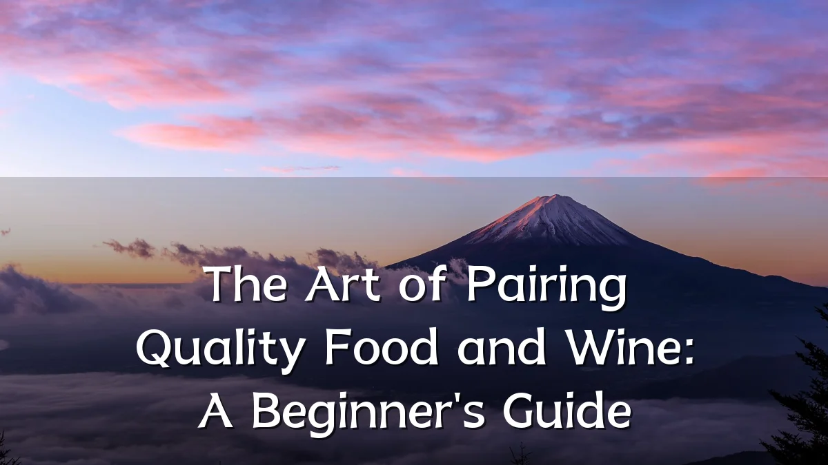 The Art of Pairing Quality Food and Wine: A Beginner's Guide