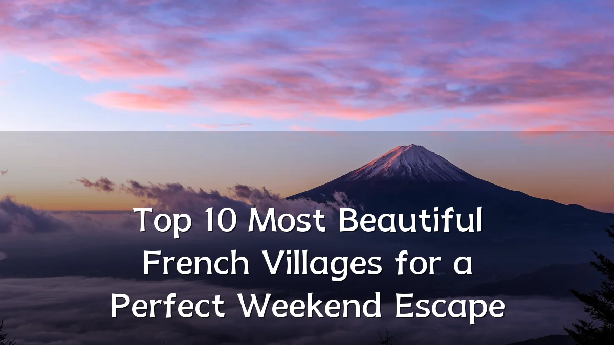 Top 10 Most Beautiful French Villages for a Perfect Weekend Escape