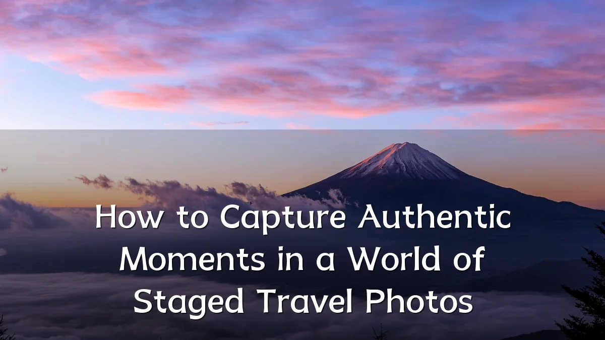 How to Capture Authentic Moments in a World of Staged Travel Photos