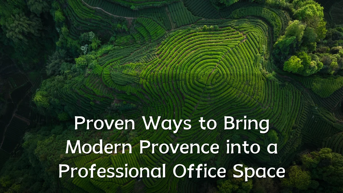 Proven Ways to Bring Modern Provence into a Professional Office Space