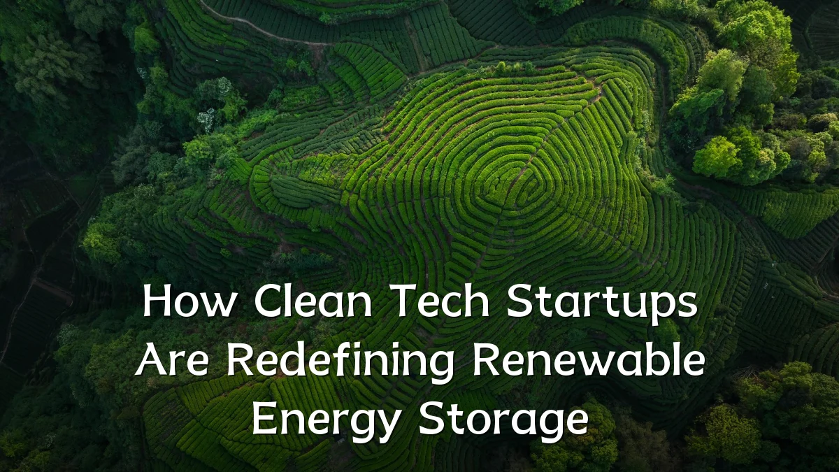 How Clean Tech Startups Are Redefining Renewable Energy Storage