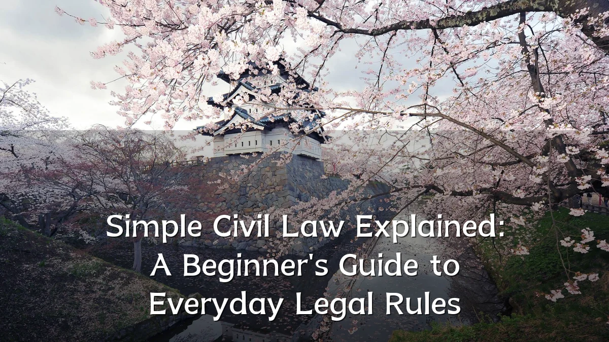 Simple Civil Law Explained: A Beginner's Guide to Everyday Legal Rules