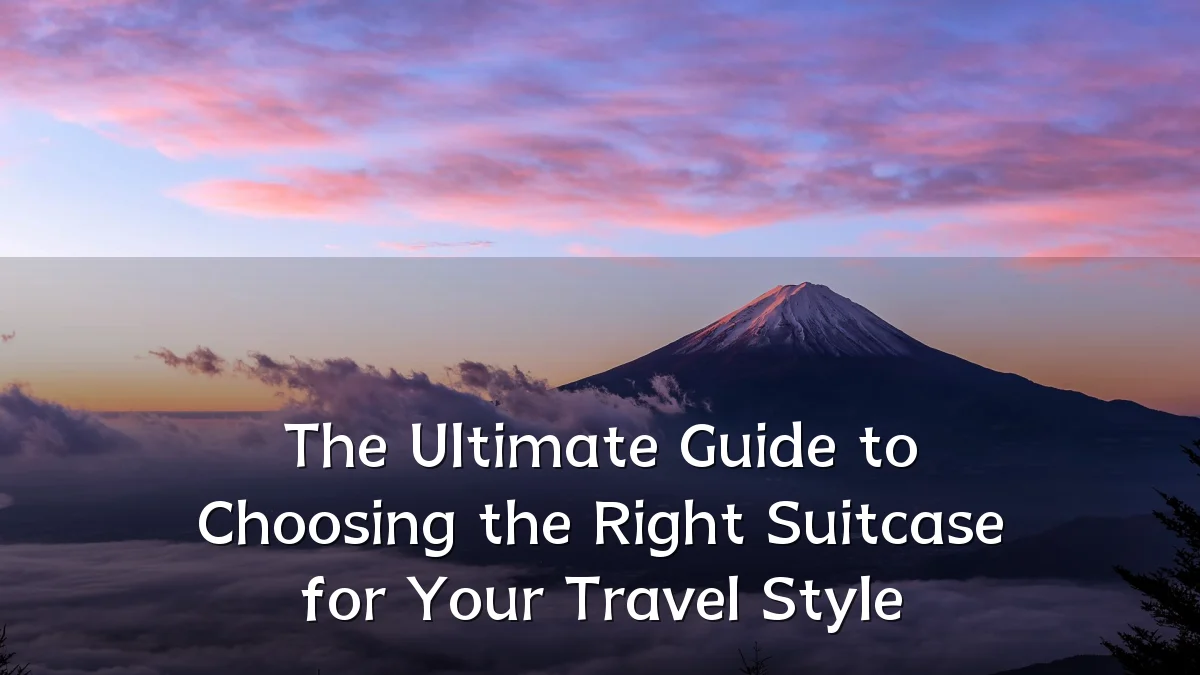 The Ultimate Guide to Choosing the Right Suitcase for Your Travel Style
